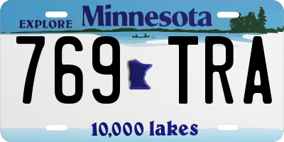 MN license plate 769TRA