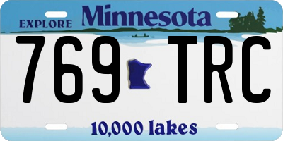 MN license plate 769TRC