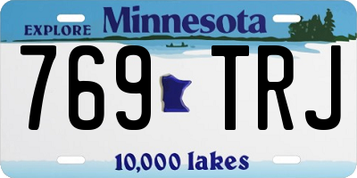 MN license plate 769TRJ