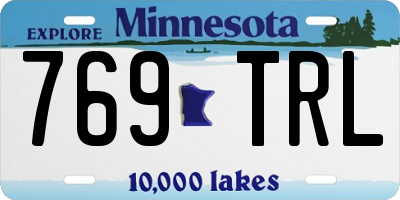 MN license plate 769TRL