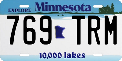MN license plate 769TRM