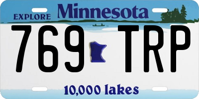 MN license plate 769TRP