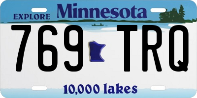 MN license plate 769TRQ