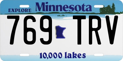 MN license plate 769TRV