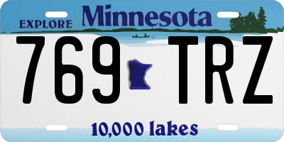 MN license plate 769TRZ