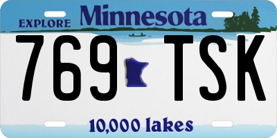 MN license plate 769TSK