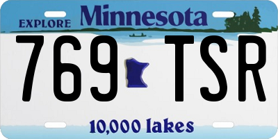 MN license plate 769TSR