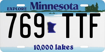 MN license plate 769TTF