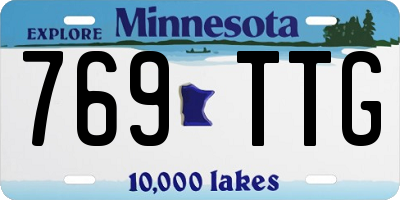 MN license plate 769TTG