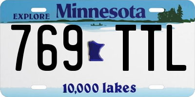 MN license plate 769TTL