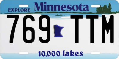 MN license plate 769TTM