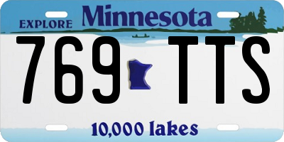 MN license plate 769TTS
