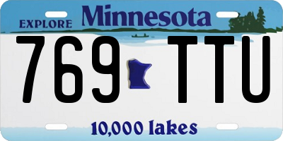 MN license plate 769TTU