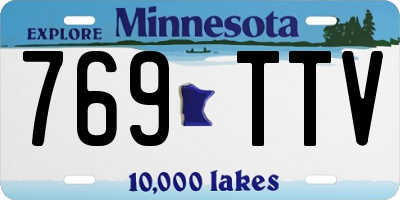 MN license plate 769TTV