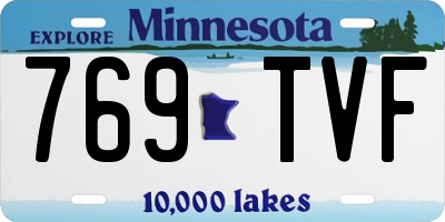 MN license plate 769TVF