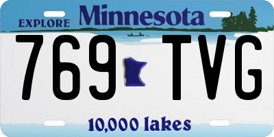 MN license plate 769TVG