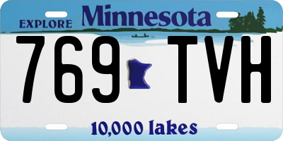 MN license plate 769TVH
