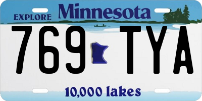 MN license plate 769TYA