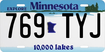 MN license plate 769TYJ