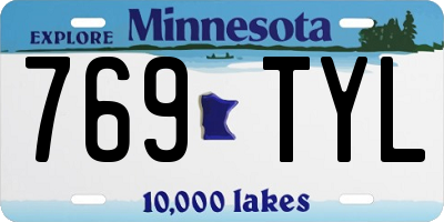 MN license plate 769TYL