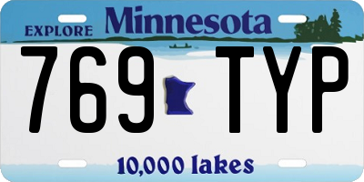 MN license plate 769TYP