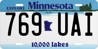 MN license plate 769UAI