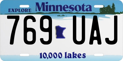 MN license plate 769UAJ