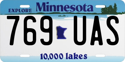 MN license plate 769UAS