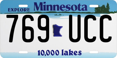 MN license plate 769UCC