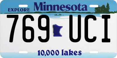 MN license plate 769UCI