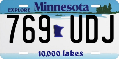 MN license plate 769UDJ