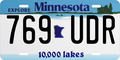 MN license plate 769UDR