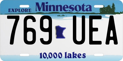 MN license plate 769UEA