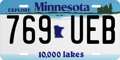 MN license plate 769UEB