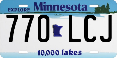 MN license plate 770LCJ
