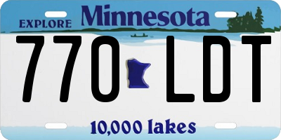 MN license plate 770LDT