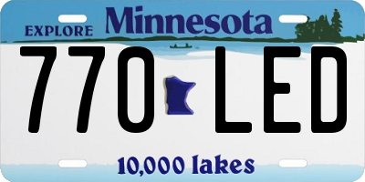 MN license plate 770LED