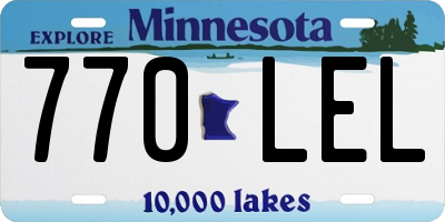 MN license plate 770LEL