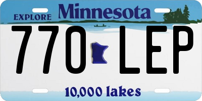 MN license plate 770LEP