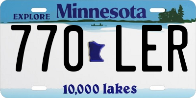 MN license plate 770LER