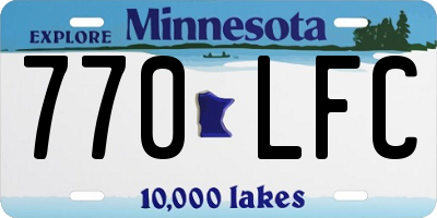 MN license plate 770LFC
