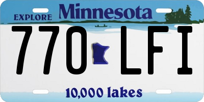 MN license plate 770LFI