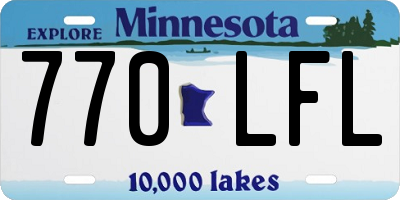 MN license plate 770LFL