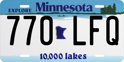 MN license plate 770LFQ