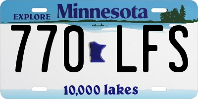 MN license plate 770LFS