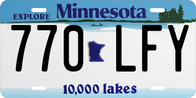 MN license plate 770LFY