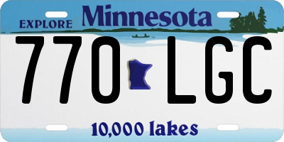 MN license plate 770LGC