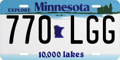 MN license plate 770LGG