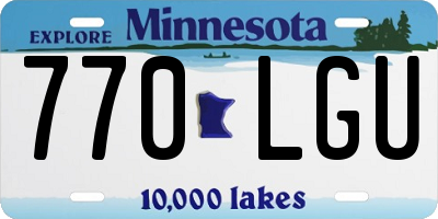 MN license plate 770LGU