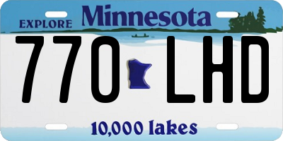 MN license plate 770LHD